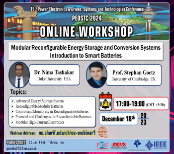 Online Workshop: Modular Reconfigurable Energy Storage and Conversion Systems – Introduction to Smart Batteries